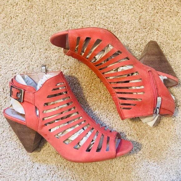 Vince Camuto Shoes - Coral Pink Vince Camuto Eliana booties